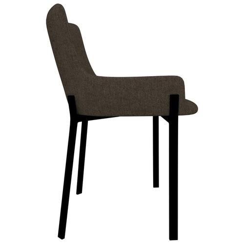 Spisebordsstole 2 stk. stof brun
