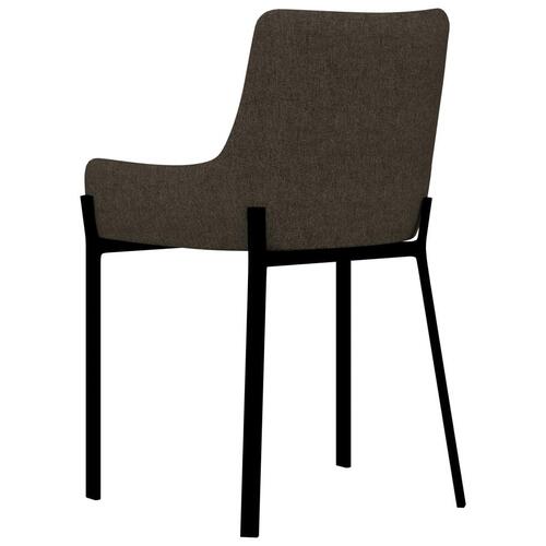 Spisebordsstole 2 stk. stof brun