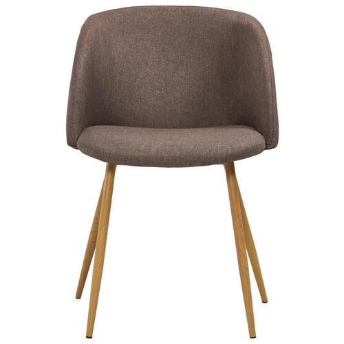 Spisebordsstole 2 stk. stof brun