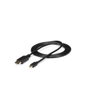 MiniDisplayPort til Displayport kabel Startech MDP2DPMM6 (1,8 m) Sort