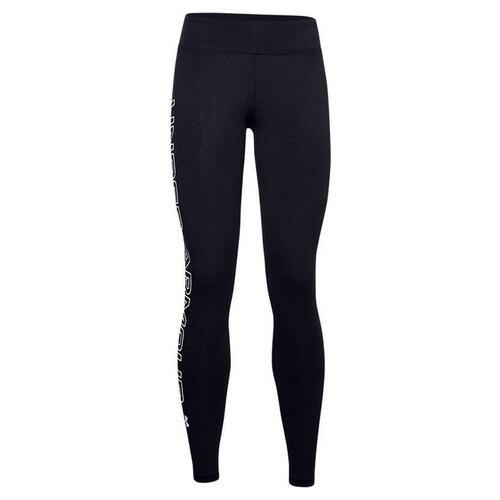 Sport leggings til kvinder Under Armour Favorite Wordmark Sort S