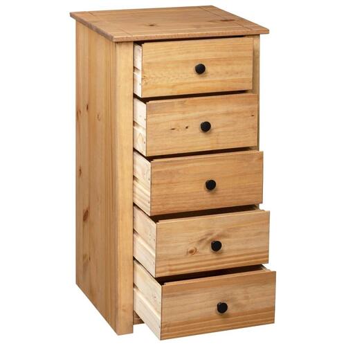 Skænk Panama-serien 46x40x89 cm massivt fyrretræ