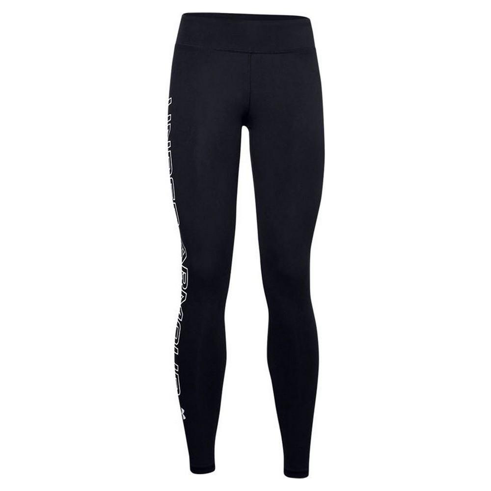 Sport leggings til kvinder Under Armour Favorite Wordmark Sort XS