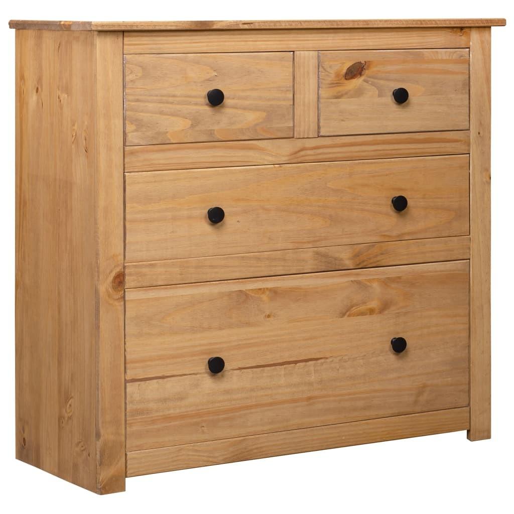 Skænk Panama-serien 80x40x83 cm massivt fyrretræ
