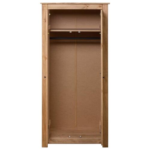 Klædeskab Panama-serien 80x50x171,5 cm massivt fyrretræ