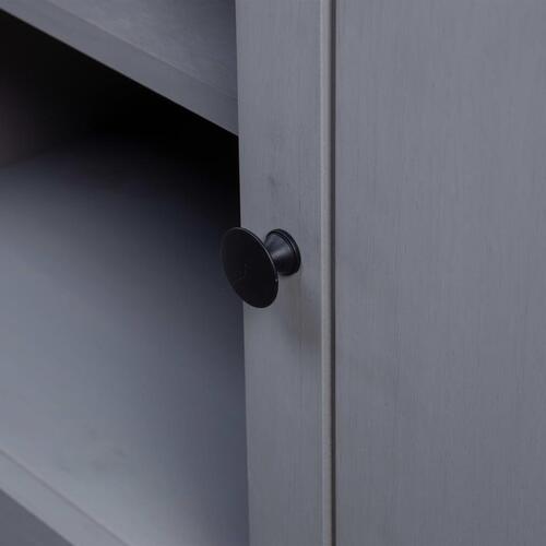 Tv-bord Panama-serien 120x40x50 cm massivt fyrretræ grå