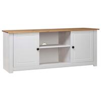 Tv-bord Panama-serien 120x40x50 cm massivt fyrretræ hvid