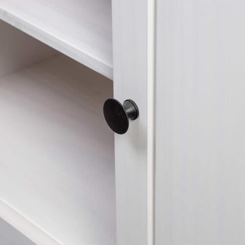 Tv-bord Panama-serien 120x40x50 cm massivt fyrretræ hvid