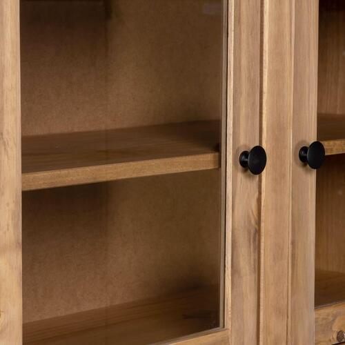 Højskab Panama-serien 93x40,5x180 cm massivt fyrretræ