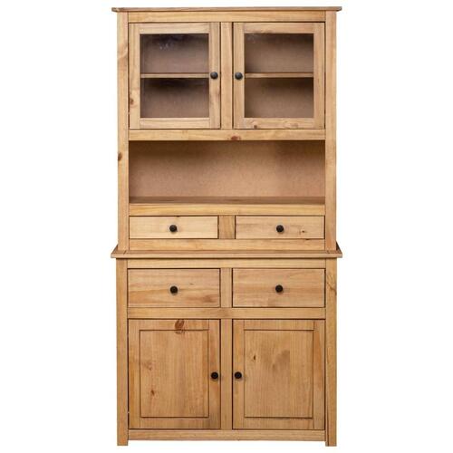 Højskab Panama-serien 93x40,5x180 cm massivt fyrretræ