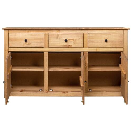 Skænk Panama-serien 135x40x80 cm massivt fyrretræ