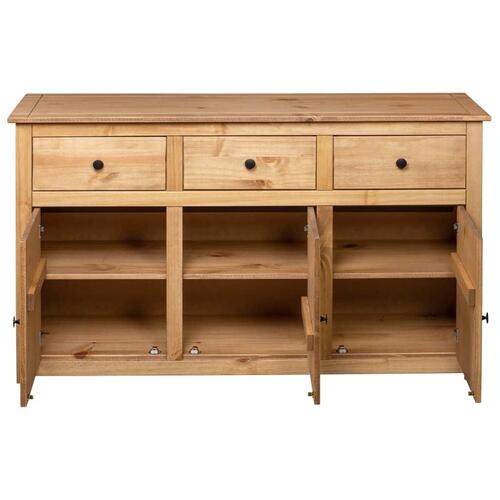 Skænk Panama-serien 135x40x80 cm massivt fyrretræ