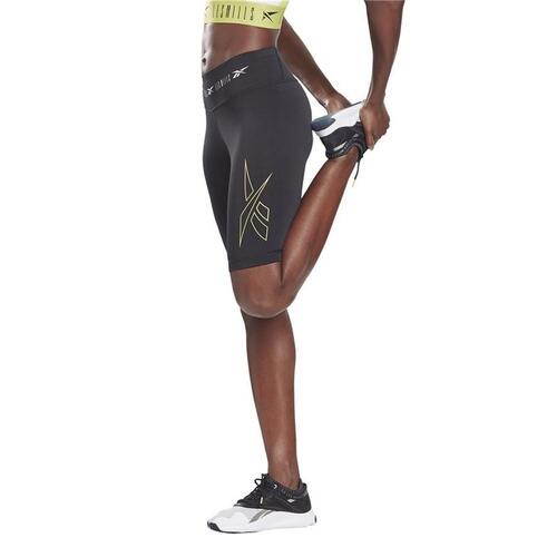 Sport leggings til kvinder Reebok Les Mills Cykling Sort M