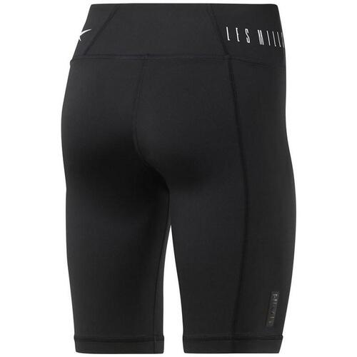 Sport leggings til kvinder Reebok Les Mills Cykling Sort M