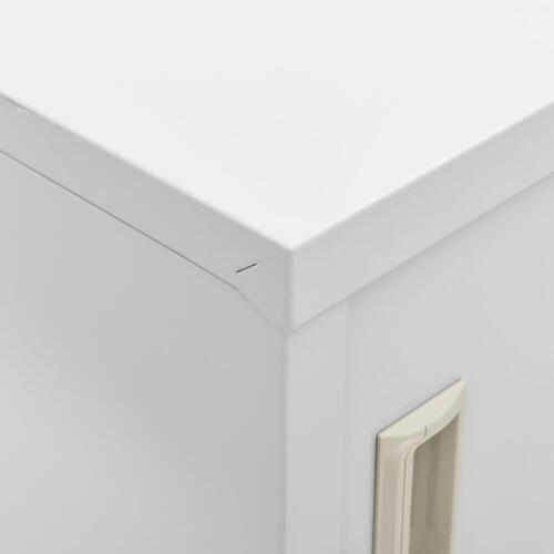Skab 90x45x92,5 cm stål lysegrå