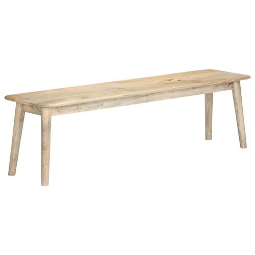 Bænk 160 cm massivt mangotræ