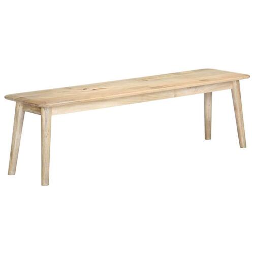 Bænk 160 cm massivt mangotræ