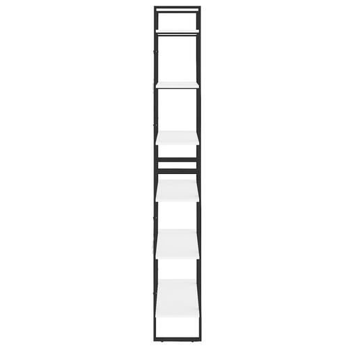 Højskab 80x30x210 cm konstrueret træ hvid