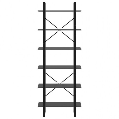 Højskab 80x30x210 cm konstrueret træ grå
