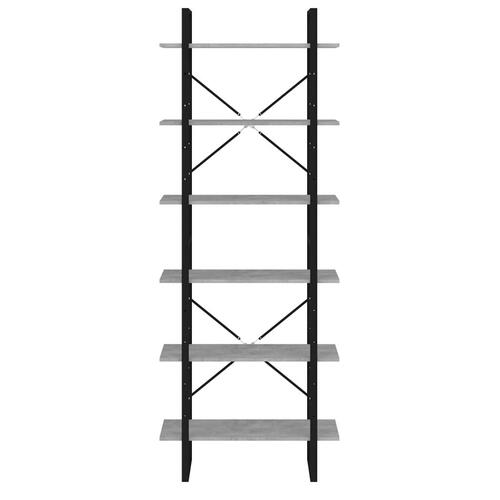 Højskab 80x30x210 cm konstrueret træ betongrå