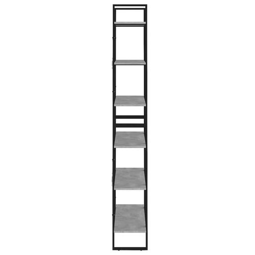Højskab 80x30x210 cm konstrueret træ betongrå
