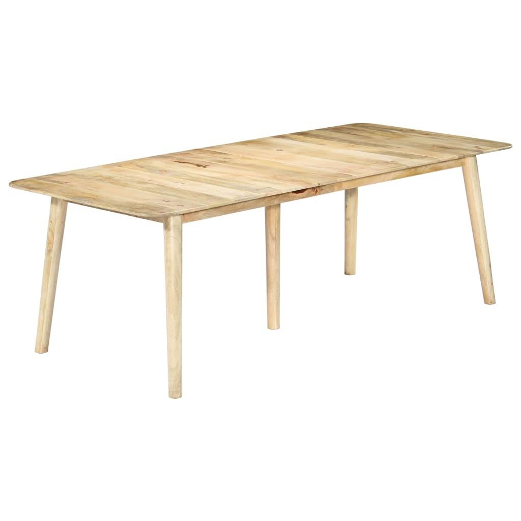 Spisebord 220 x 100 x 76 cm massivt mangotræ