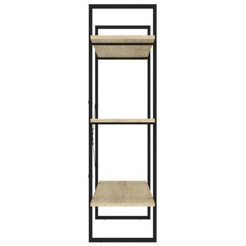 Bogreol 100x30x105 cm spånplade sonoma-eg