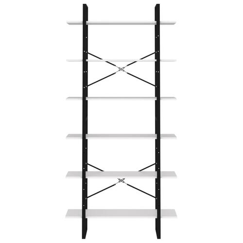 Højskab 100x30x210 cm konstrueret træ hvid