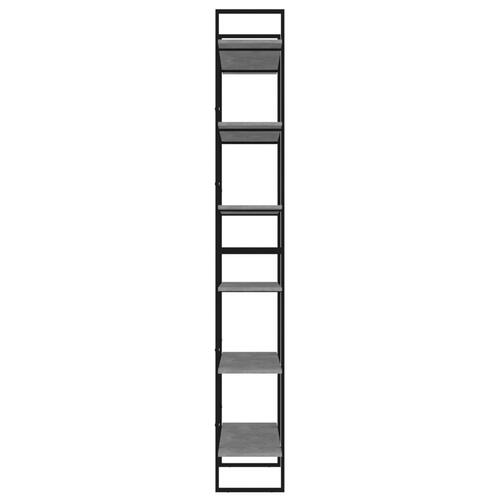 Højskab 100x30x210 cm konstrueret træ betongrå