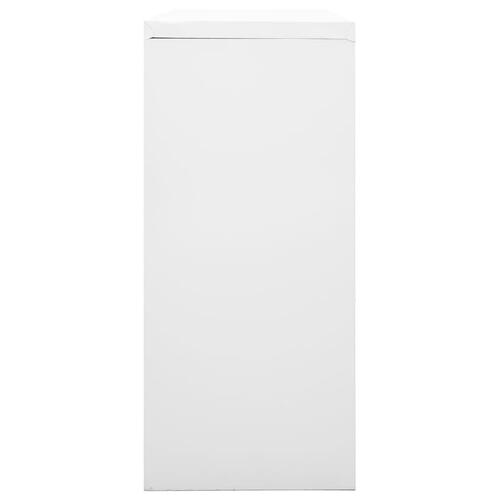 Skab med skydelåger 90x40x90 cm stål grå