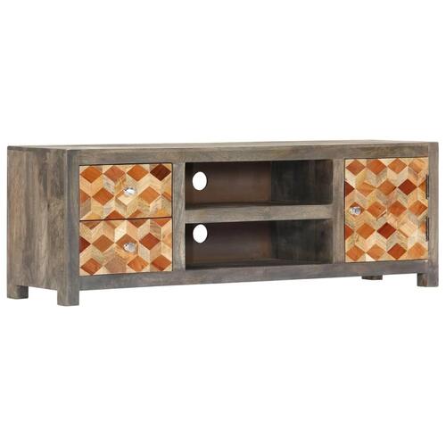 Tv-skab 120x30x40 cm massivt genbrugstræ