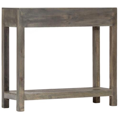 Konsolbord 86x30x76 cm massivt mangotræ grå