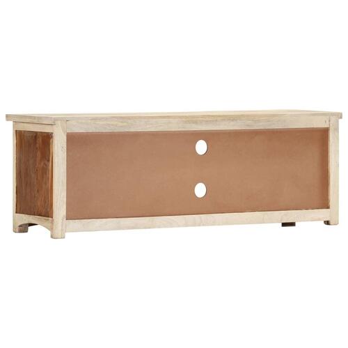 Tv-skab 120x30x40 cm massivt genbrugstræ og stål