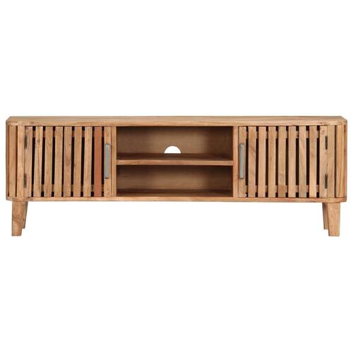 Tv-skab 130 x 30 x 45 cm massivt akacietræ