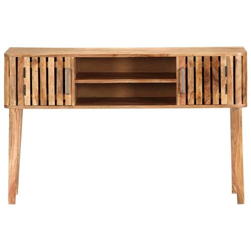 Konsolbord 120 x 35 x 76 cm massivt akacietræ