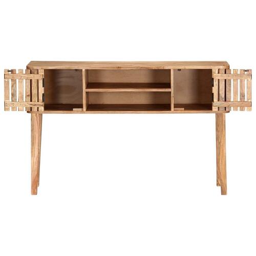 Konsolbord 120 x 35 x 76 cm massivt akacietræ