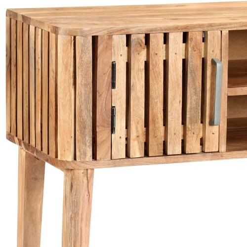 Konsolbord 120 x 35 x 76 cm massivt akacietræ