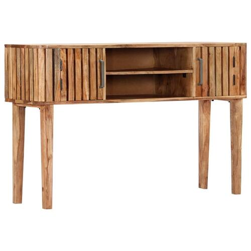 Konsolbord 120 x 35 x 76 cm massivt akacietræ