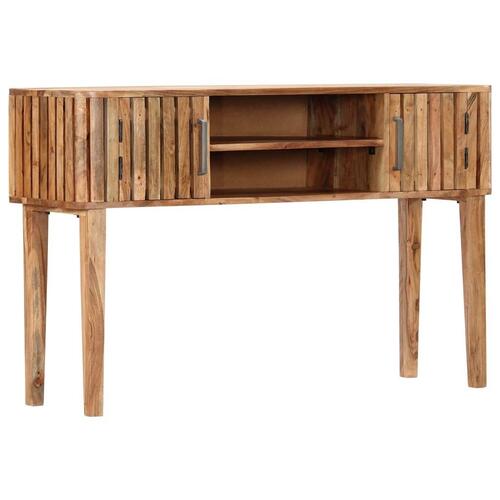 Konsolbord 120 x 35 x 76 cm massivt akacietræ