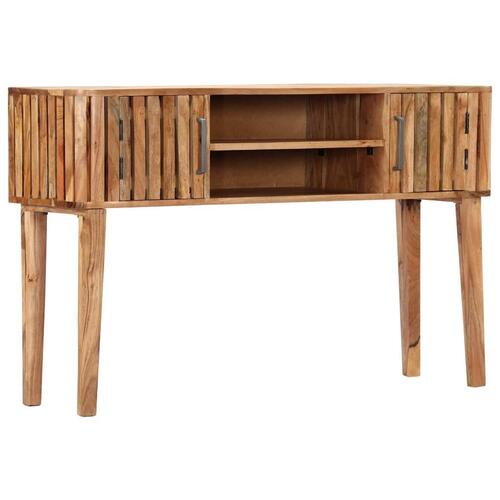 Konsolbord 120 x 35 x 76 cm massivt akacietræ