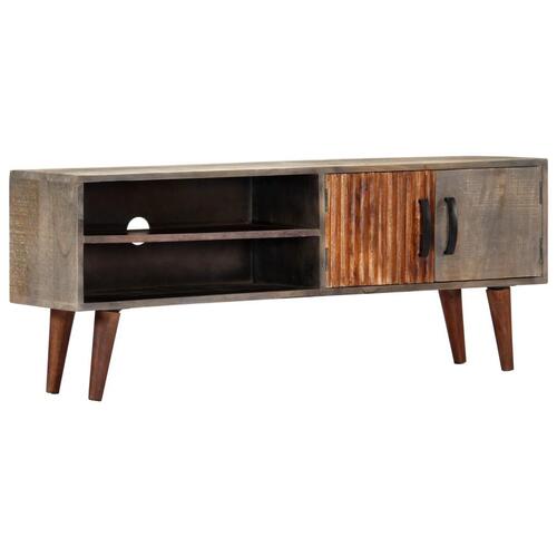 Tv-skab 130x30x46 cm massivt ru mangotræ