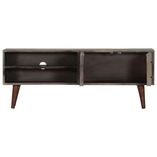 Tv-skab 130x30x46 cm massivt ru mangotræ