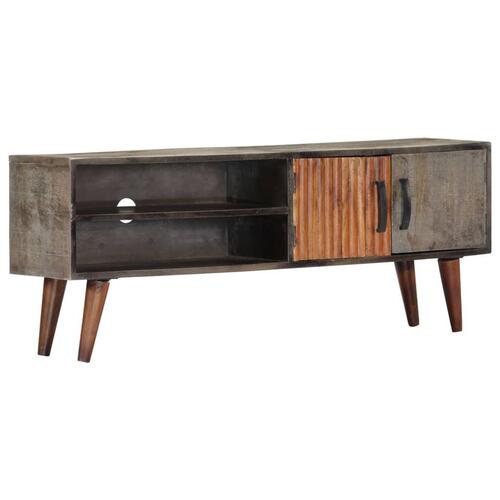 Tv-skab 130x30x46 cm massivt ru mangotræ