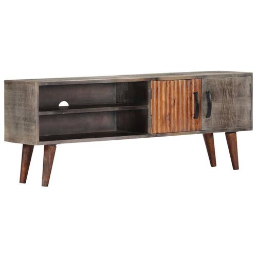 Tv-skab 130x30x46 cm massivt ru mangotræ