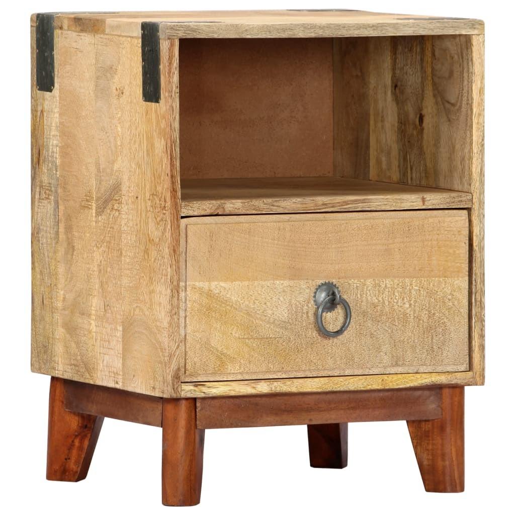 Sengeskab 40 x 30 x 52 cm massivt ru mangotræ