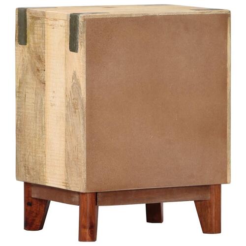 Sengeskab 40 x 30 x 52 cm massivt ru mangotræ