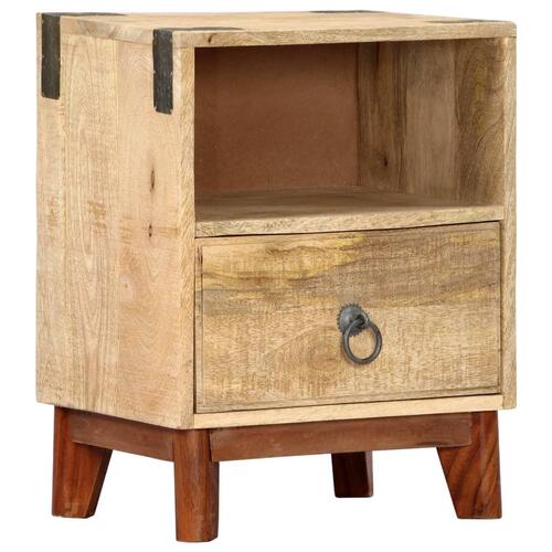 Sengeskab 40 x 30 x 52 cm massivt ru mangotræ