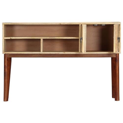 Konsolbord 115 x 30 x 76 cm massivt ru mangotræ