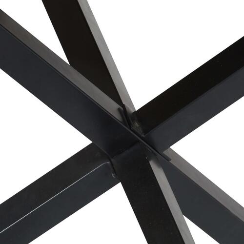 Spisebord rundt 120 x 76 cm massivt mangotræ