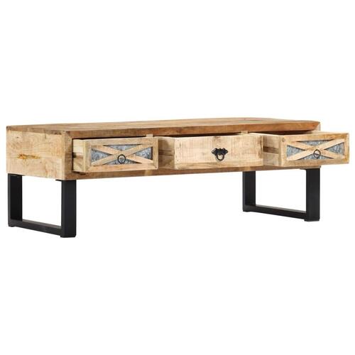 Sofabord 110 x 50 x 38 cm massivt mangotræ